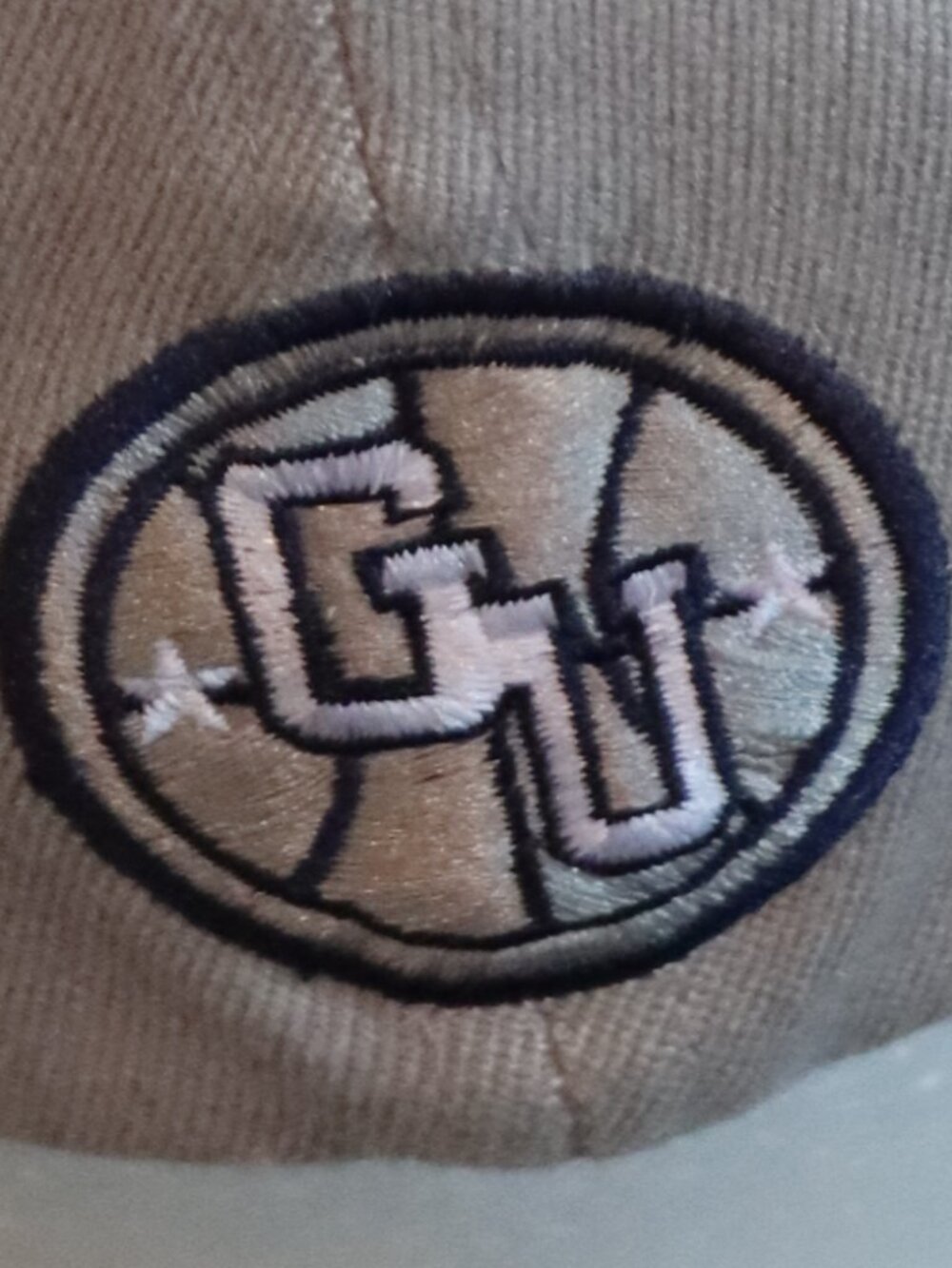 Nike Georgetown University 6 Panel Baseball Style Cap White/Blue/Grey/Tan - Picture 8 of 12